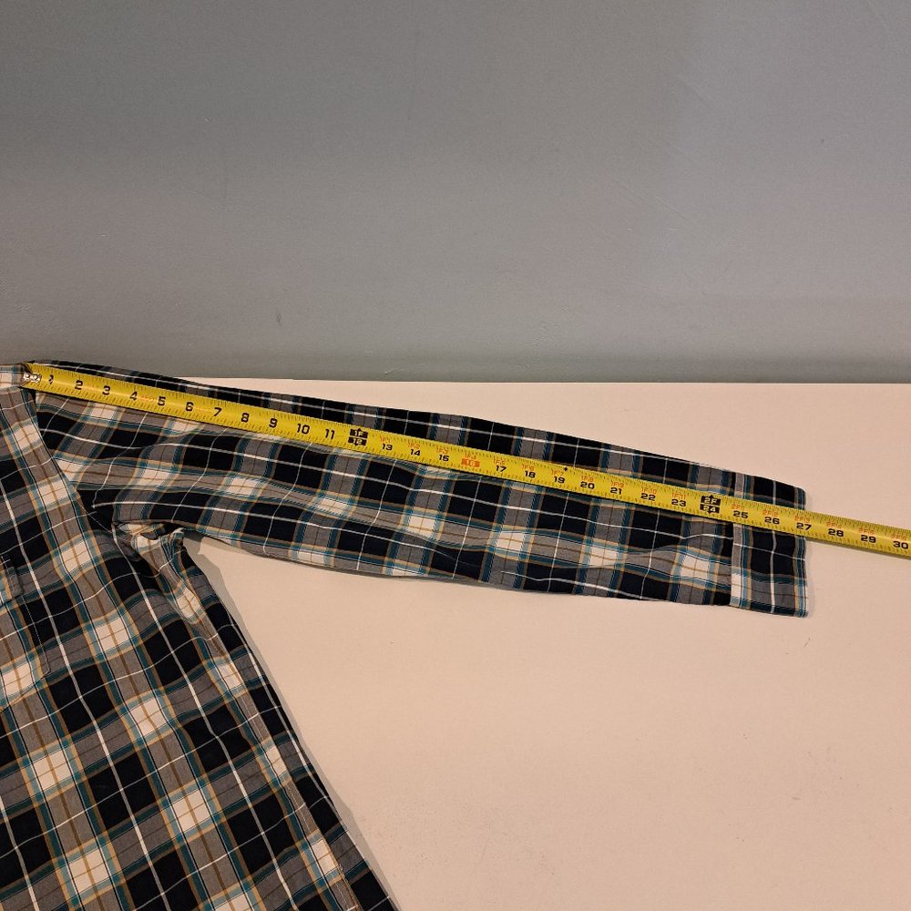 J. Crew Men's XL Four Button Pullover Plaid Shirt New With Tags Style A9334 - Picture 15 of 16
